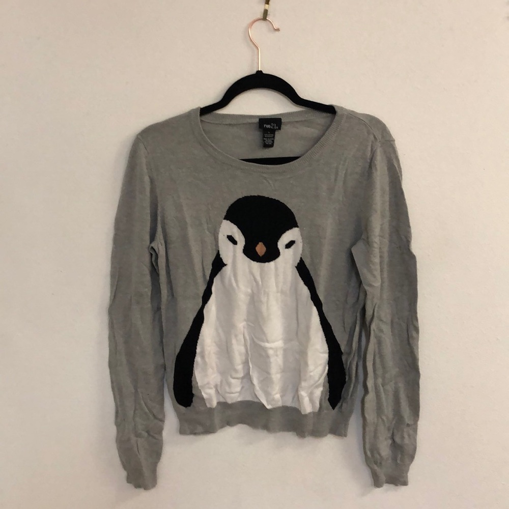 Penguin print sweater
